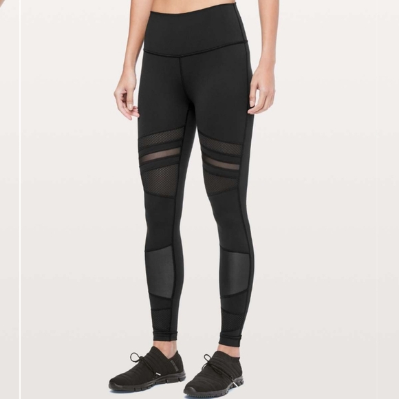 lululemon athletica Pants - Lululemon Wunder Under High-Rise Tight *Mix & Mesh 28
